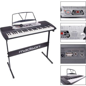 Zestaw: Keyboard MEK54100 Madison 54 klawisze+ statyw one size 5