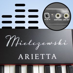 Mielczewski Pianino cyfrowe 88 klawiszy ważonych młoteczkowych Arietta one size 17