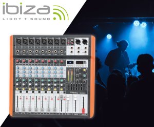 Ibiza Sound Mikser 8-kanałowy USB BT (MX802) 10
