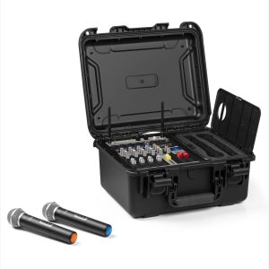 Vonyx Powermikser 6-kanałowy 2x mikrofon UHF case VMA106 one size 3
