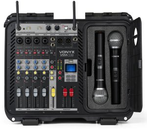 Vonyx Powermikser 6-kanałowy 2x mikrofon UHF case VMA106 one size 4