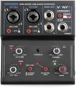 Vonyx Mikser 3-kanałowy USB VMM301 one size 3