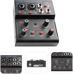 Vonyx Mikser 3-kanałowy USB VMM301 one size 7