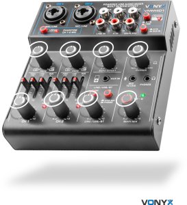 Vonyx Mikser 4-kanałowy USB VMM401 one size 7