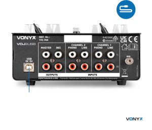 Mikser 3-kanałowy USB VDJ2USB Vonyx one size 11
