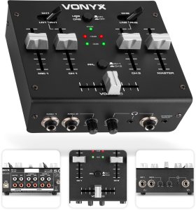 Mikser 3-kanałowy USB VDJ2USB Vonyx one size 7