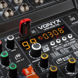 Vonyx Mikser muzyczny 10-kanałowy REC BT DSP USB VM-KG10 one size 14