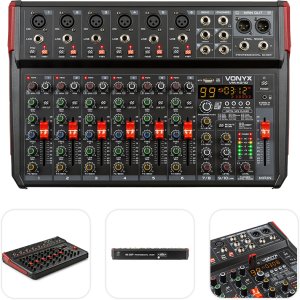 Vonyx Mikser muzyczny 10-kanałowy REC BT DSP USB VM-KG10 one size 2