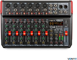 Vonyx Mikser muzyczny 10-kanałowy REC BT DSP USB VM-KG10 one size 8