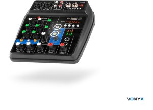 Vonyx Mikser analogowy USB BT VMM100 one size 13