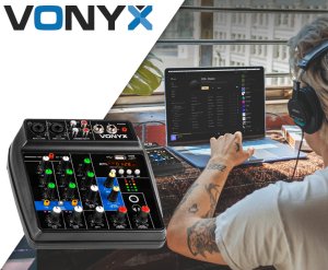 Vonyx Mikser analogowy USB BT VMM100 one size 17
