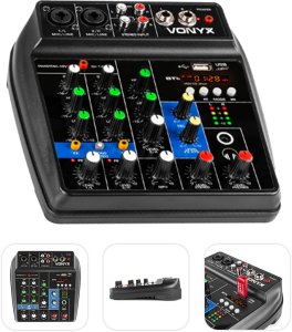 Vonyx Mikser analogowy USB BT VMM100 one size 18