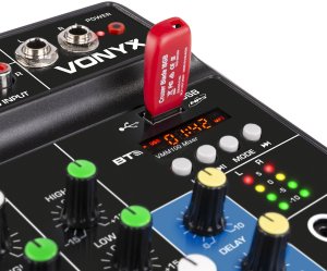Vonyx Mikser analogowy USB BT VMM100 one size 5