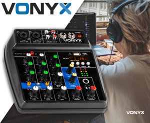 Vonyx Mikser analogowy USB BT VMM100 one size 10