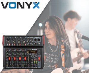 Mikser muzyczny 8-kanałowy REC BT DSP USB VM-KG08 Vonyx one size 6