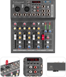 Mikser 4-kanałowy mikser VMM-F401 Vonyx one size 2