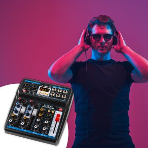 Vonyx Mikser 4-kanałowy DSP USB MP3 BT VMM-P500 one size 11