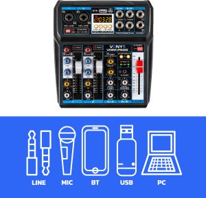 Vonyx Mikser 4-kanałowy DSP USB MP3 BT VMM-P500 one size 12