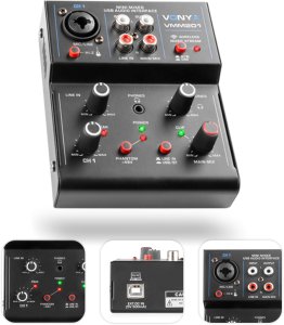Vonyx Mikser 2-kanałowy USB VMM201 one size 2