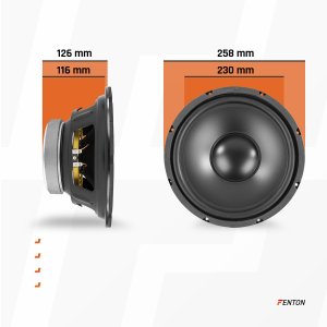 Głośnik niskotonowy Hi-Fi 10'' 250W 8 Ohm Fenton one size 11