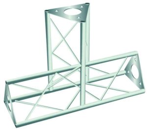 DECOTRUSS element 'T' vert. SAT 35 srebrny one size 2