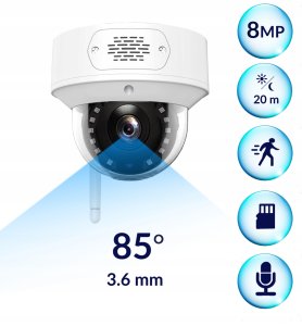 Kamera obrotowa do monitoringu IP K8 WiFi 8MP  IKKW820V1 Zintronic 2