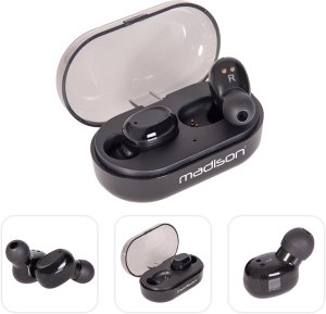 Słuchawki dokanałowe bluetooth ETWS150-BK Madison one size 2