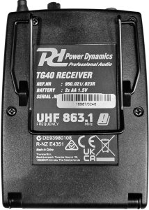 Bezprzewodowy System Tour Guide TG40R odbiornik Power Dynamics one size 6