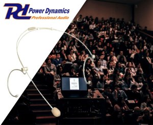 Pojemnościowy mikrofon nagłowny Power Dynamics PDH4 one size 8