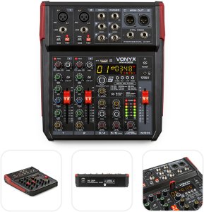 Vonyx Mikser muzyczny 6-kanałowy VM-KG06 BT/DSP/USB one size 2