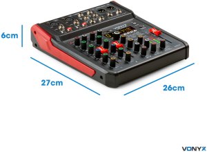 Vonyx Mikser muzyczny 6-kanałowy VM-KG06 BT/DSP/USB one size 7