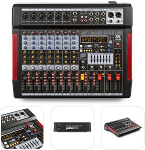 Power Dynamics Mikser sceniczny 8-kanałowy PDM-T804 DSP/MP3 one size 2