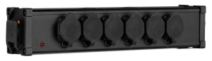 Rozdzielacz zasilania Power Dynamics PSB35 z 7 wodoodpornymi złączami Powercon P-Con IN 7x P-Con OUT one size 2
