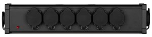 Rozdzielacz zasilania Power Dynamics PSB35 z 7 wodoodpornymi złączami Powercon P-Con IN 7x P-Con OUT one size 6