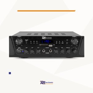 Power Dynamics Wzmacniacz audio PV220BT 2 strefowy 100W USB SD BT FM LED pilot one size 9