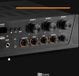 Power Dynamics Wzmacniacz audio PV260BT 6 strefowy 600W BT USB SD FM pilot one size 14