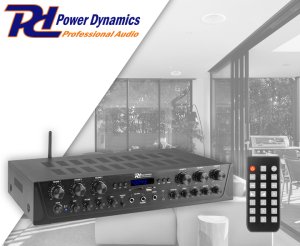 Power Dynamics Wzmacniacz audio PV260BT 6 strefowy 600W BT USB SD FM pilot one size 3