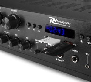 Power Dynamics Wzmacniacz audio PV260BT 6 strefowy 600W BT USB SD FM pilot one size 6