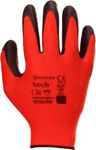 Rękawice Robocze MERCATOR Tech Red+Black Latex - 240 Par (9 - L) 10