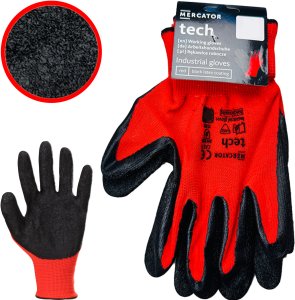 Rękawice Robocze MERCATOR Tech Red+Black Latex - 1 Para (10 - XL) 5