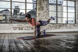 Adidas Mata treningowa ADMT-12235 183 cm x 61 cm x 1 cm czarno-czerwony 8