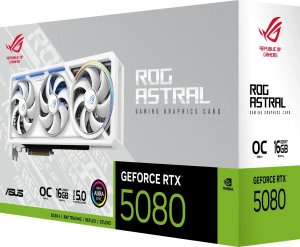 Karta graficzna Asus ROG Astral GeForce RTX 5080 White OC 16GB GDDR7 DLSS4 (ROG-ASTRAL-RTX5080-O16G-WHITE) 14