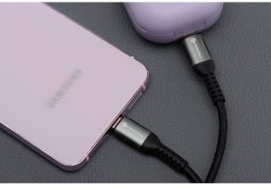 Kabel USB ForCell USB-C - USB-C 0.25 m Czarny 4