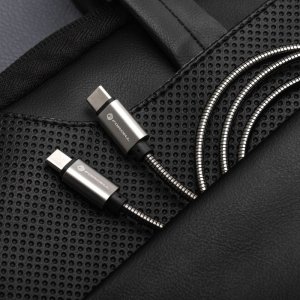 Kabel USB ForCell USB-C - USB-C 2 m Srebrny 2