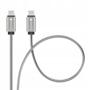 Kabel USB ForCell USB-C - USB-C 2 m Srebrny 3