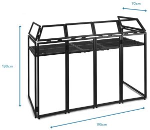 Stand dla DJ'a z ekranem Vonyx DJ Booth one size 19