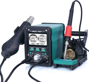 Stacja Lutownicza Hot-Air 2w1 Yihua 995D+-I 810W Zestaw Akcesoriów Topnik 2