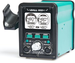 Stacja Lutownicza Hot-Air 2w1 Yihua 995D+-I 810W Zestaw Akcesoriów Topnik 5
