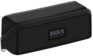 Piórnik kosmetyczka saszetka BackUp czarny klasyczny 1