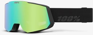 Gogle narciarskie 100% Snowcraft Hiper - black/mirror green 1
